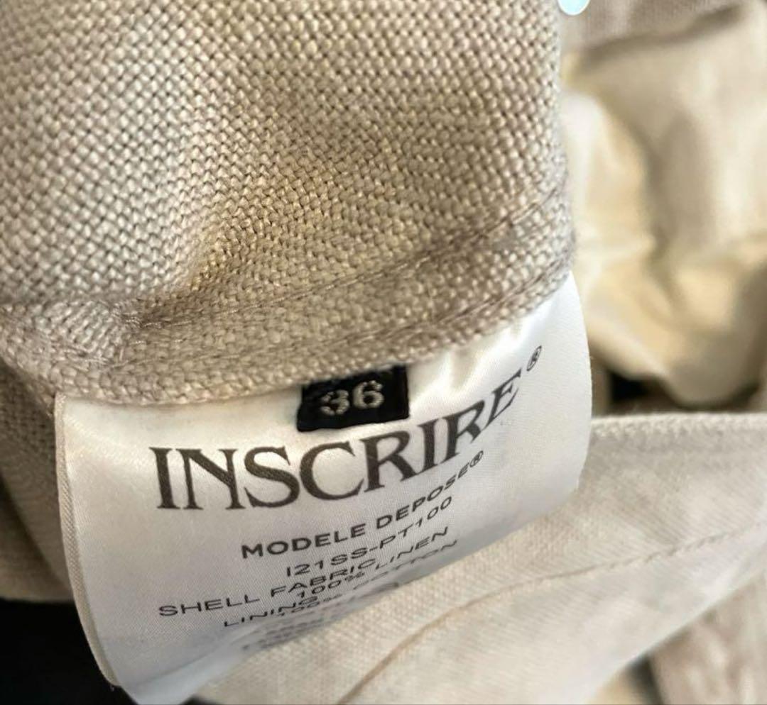 INSCRIREリネンオールインワン　36