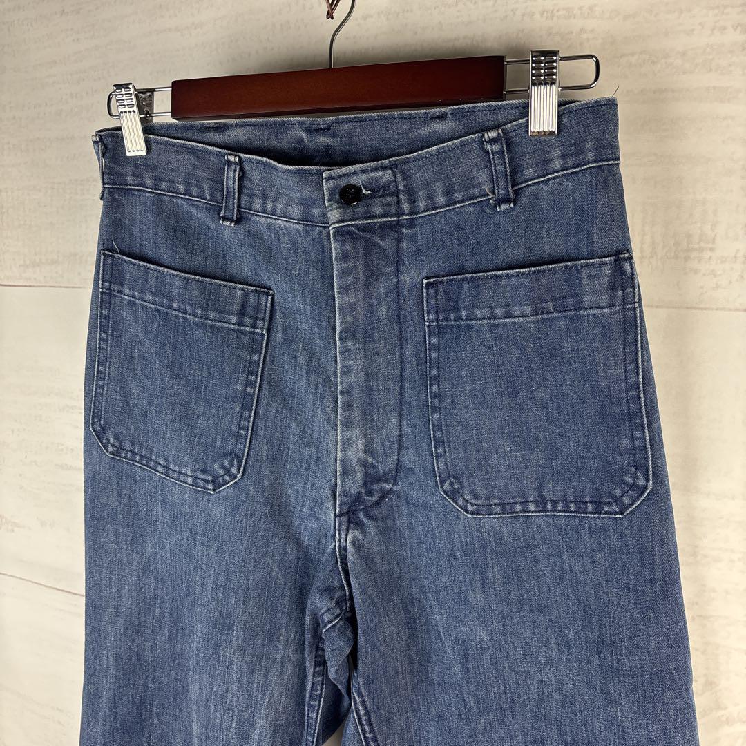80s US.NAVY デニム セーラーパンツ ヴィンテージ IDEAL USN