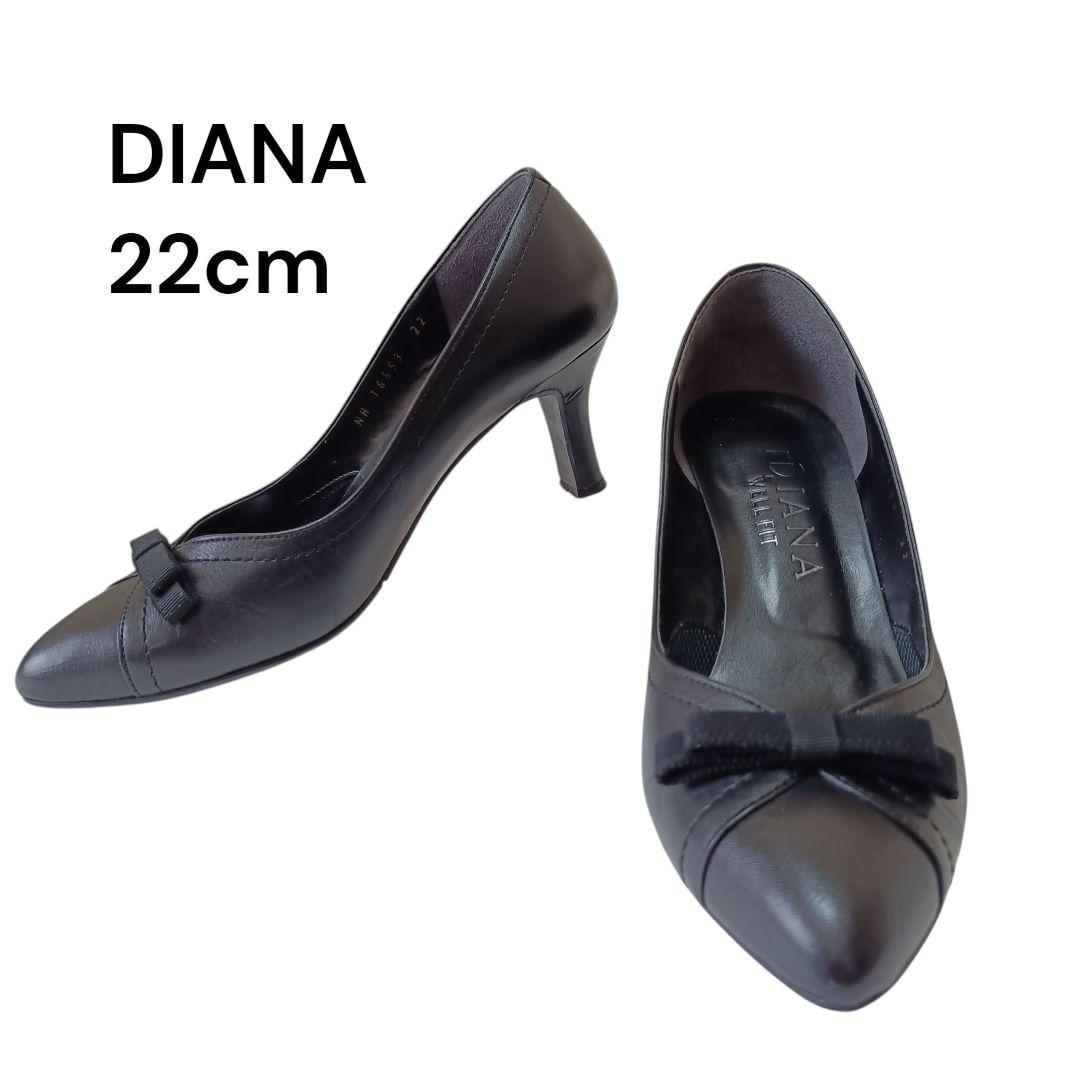 ✨美品✨ DIANA パンプス ポインテッドトゥ バックル 22cm artemis by DIANA パンプス ビジューバックルストラップ ポイン