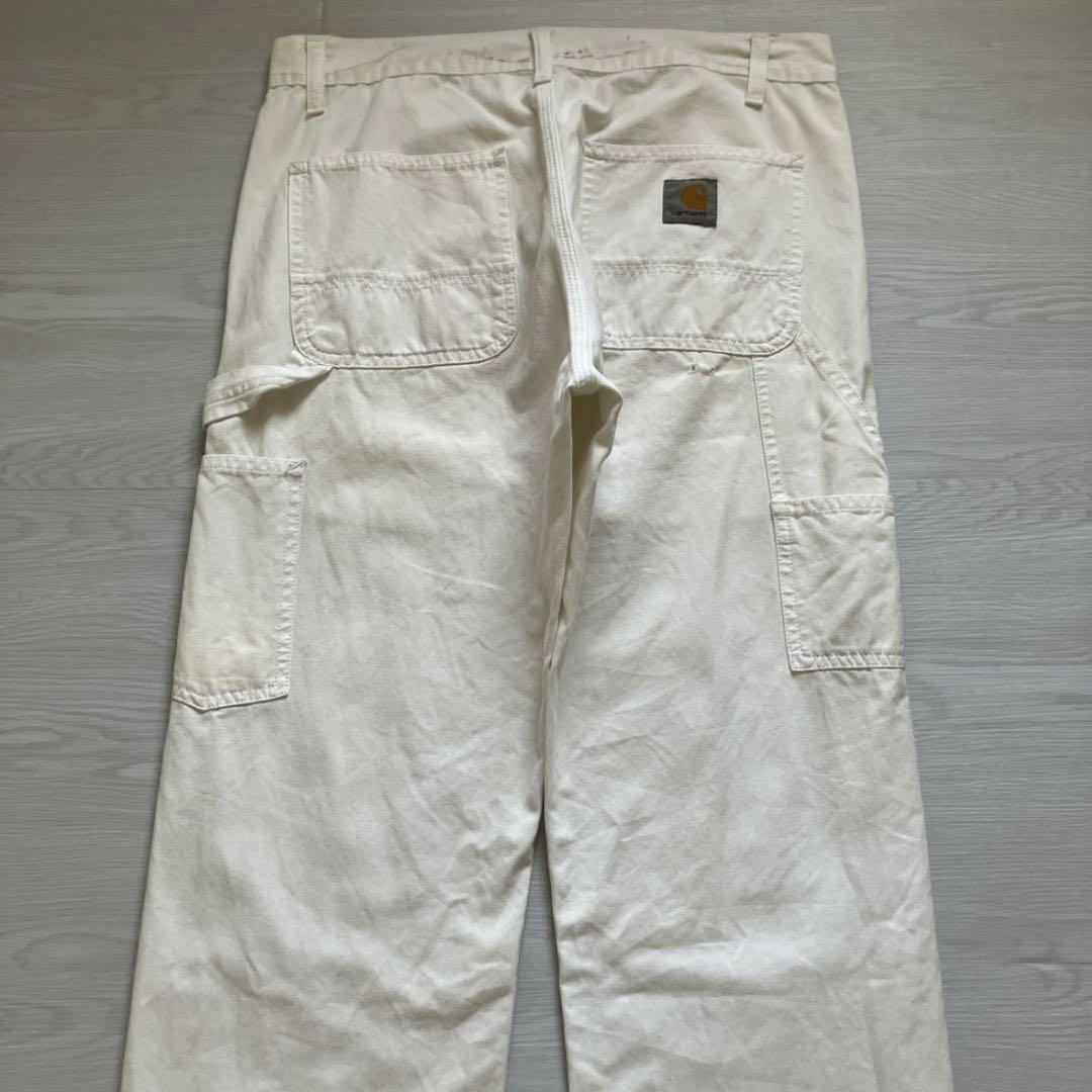 carhartt ホワイトペインターパンツ W30 カットオフカーゴパンツY2K