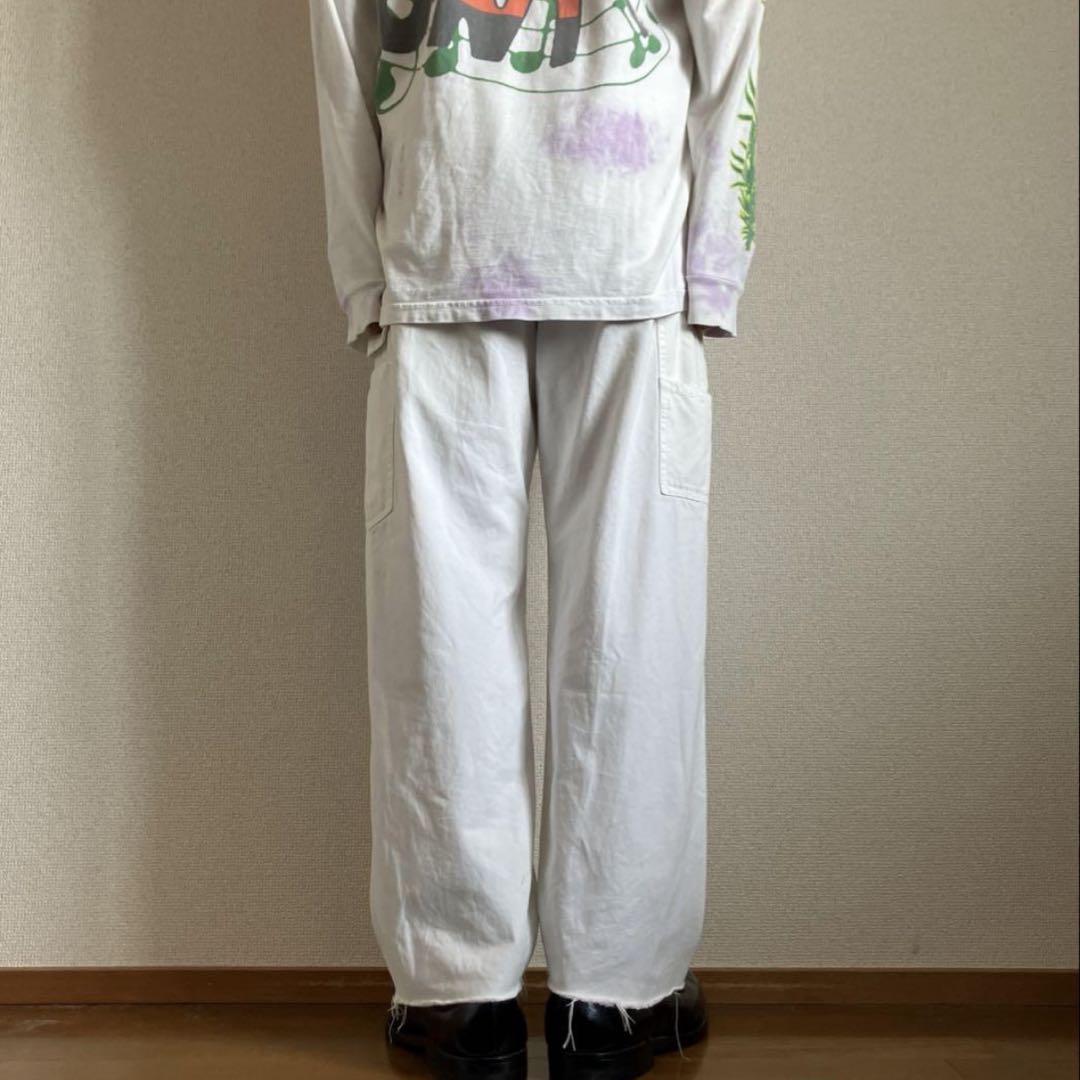 carhartt ホワイトペインターパンツ W30 カットオフカーゴパンツY2K