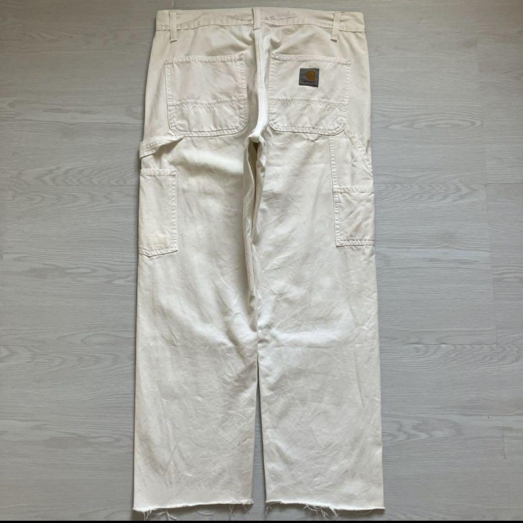 carhartt ホワイトペインターパンツ W30 カットオフカーゴパンツY2K