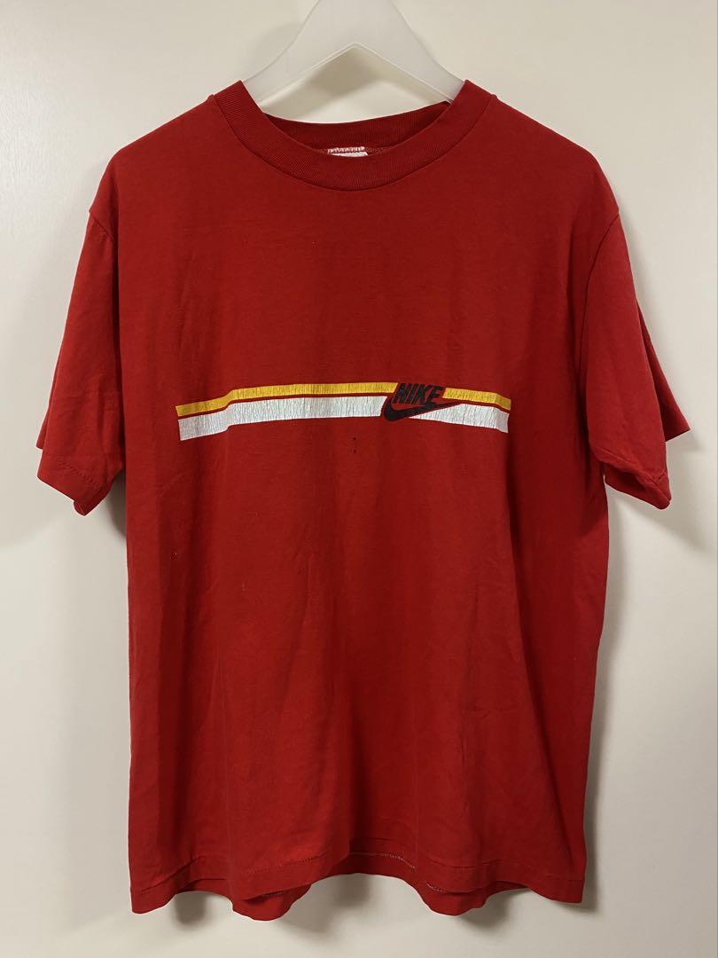 70s〜80s NIKE オレンジタグ ロゴ Tシャツ 赤