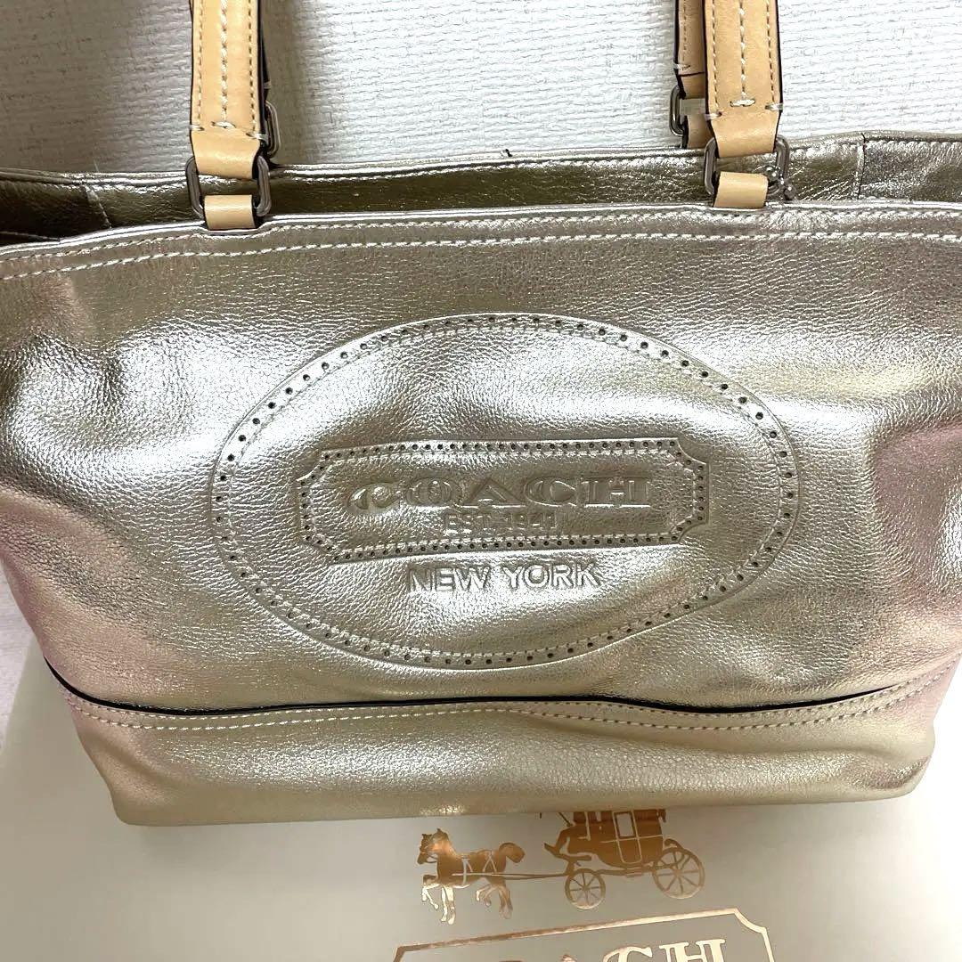 coach コーチ トートバッグ ゴールド ハンプトンズ