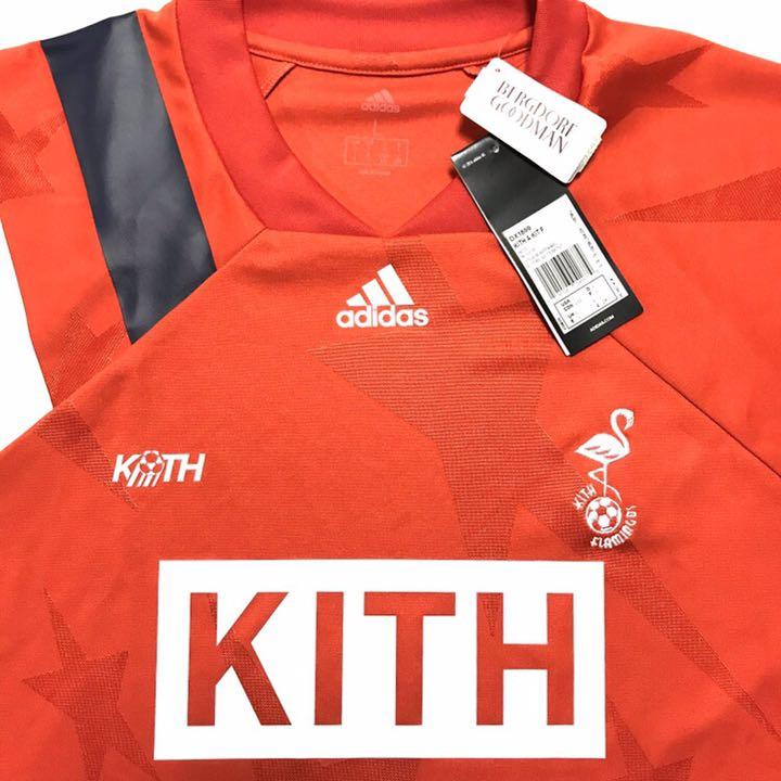 新品 KITH × adidas クラシックボックスロゴTシャツ レッド