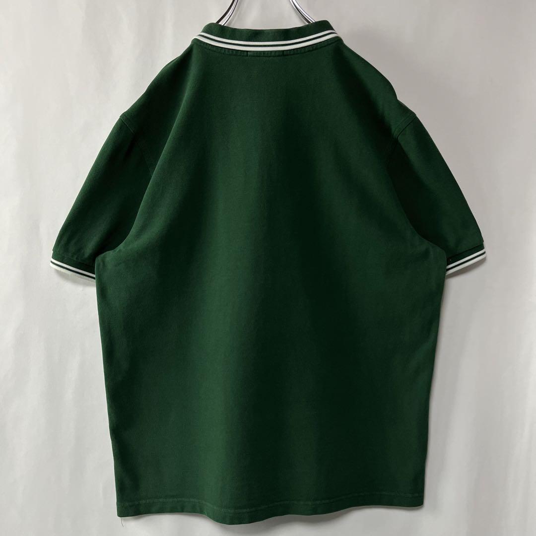 フレッドペリー ポロシャツ ワンポイントロゴ 半袖 グリーン XL