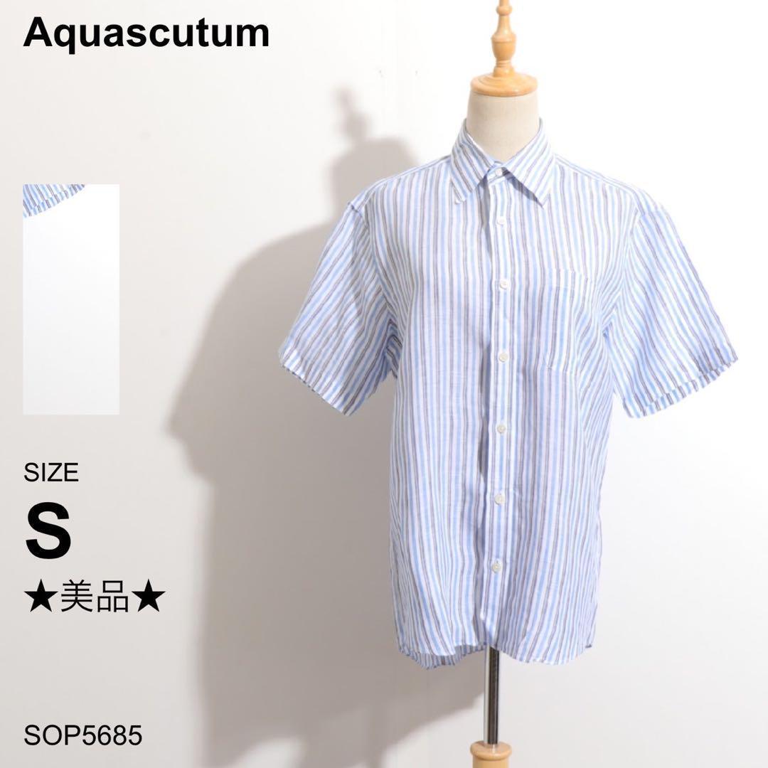 Aquascutum アクアスキュータム レディース ストライプシャツ