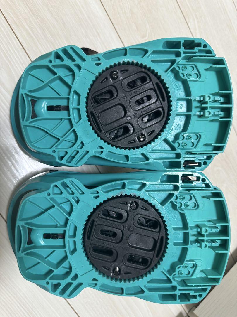 ターコイズ スノーボードビンディング　レデイースMサイズ