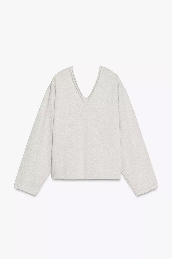 ZARA ソフトVネックスウェット トップス Mサイズ ZARA ソフトVネックスウェット トップス Mサイズ - メルカリ