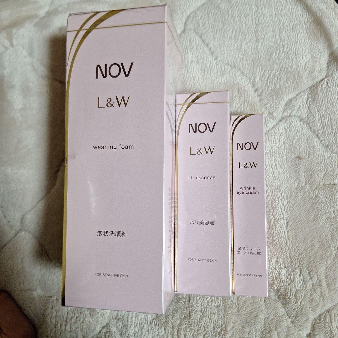 NOV L&W スキンケアセット 3点 NOV L＆W ノブ 化粧品 L&W トライアルセット L しわ改善・ハリ