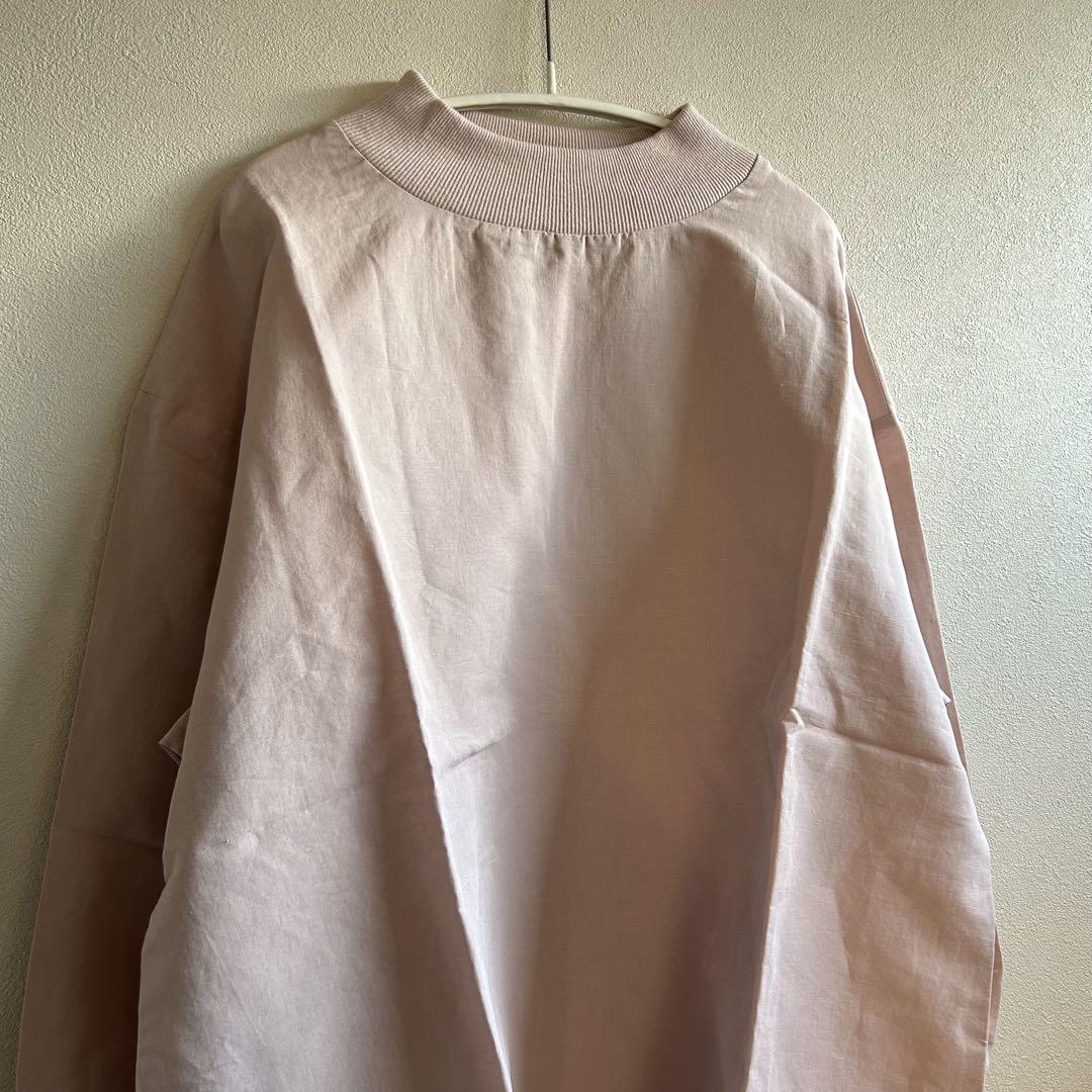 大人気　完売品　新品　未使用　中川政七商店　綿麻ハイネックブラウス　ピンク　春