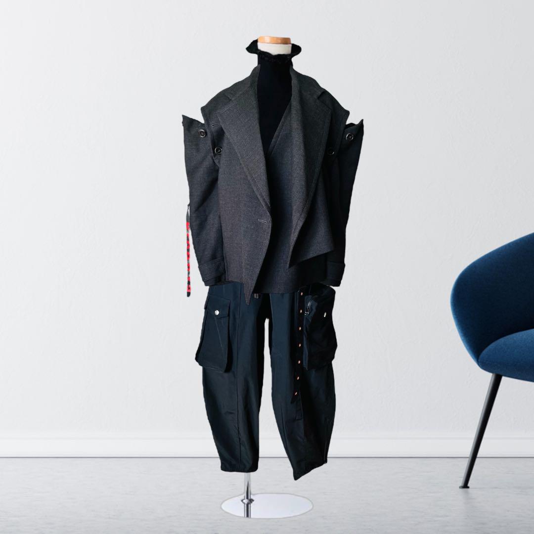 定価14万 2023 ステラマッカートニー 黒 カーゴパンツ 38