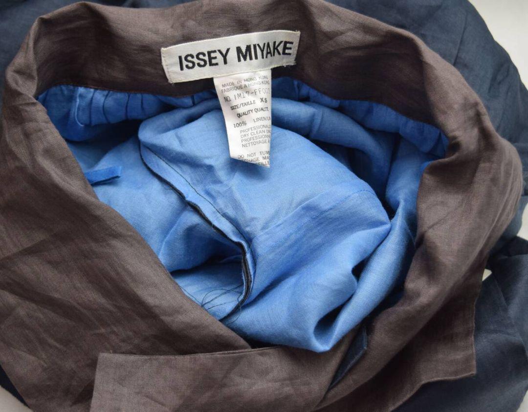 超人気ブティック レイヤード イッセイミヤケ MIYAKE ISSEY リネン ワイド 麻 パンツ