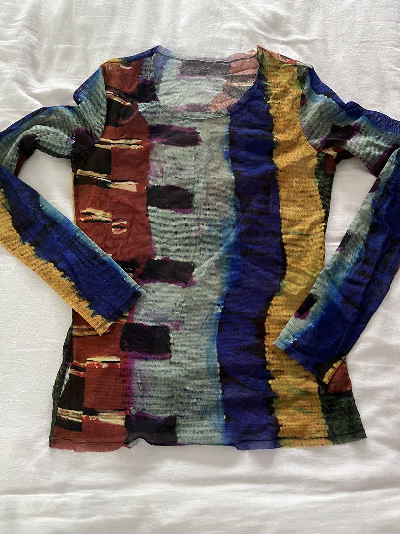 ISSEY MIYAKE 長袖Tシャツ マルチカラー