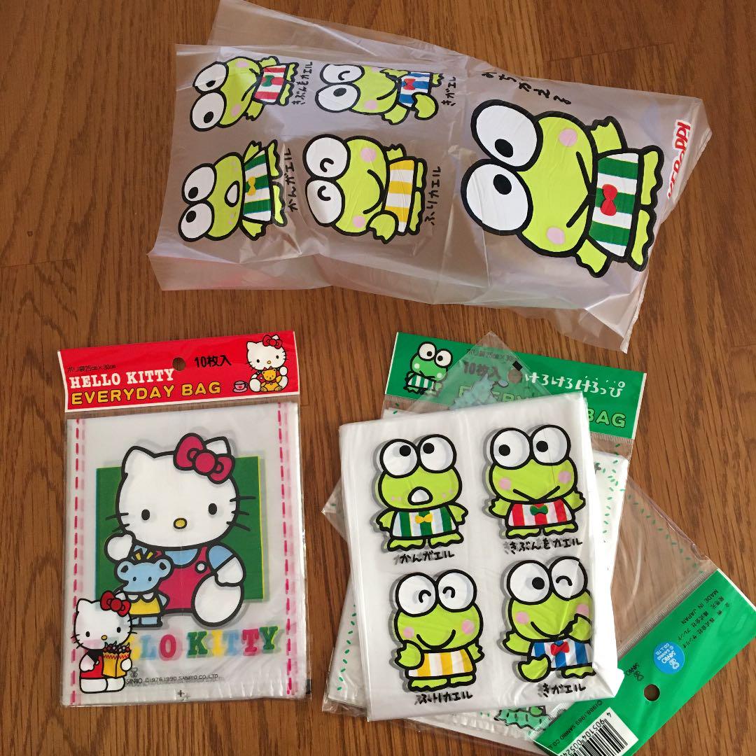 サンリオ 1988年&1990年製 ビニール袋 レトロ 3パック30枚