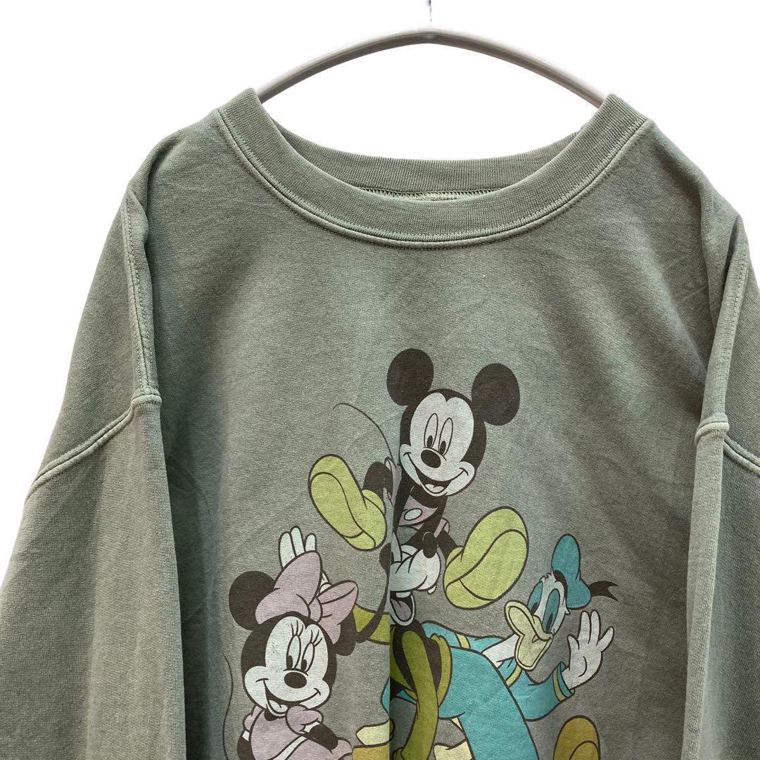 MICKEY AND FRIDNDS キャラクター プリントスウェット 古着
