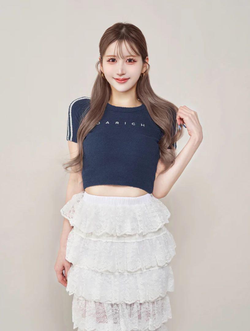 Darich♡新品ラインパイルニットトップス【F】