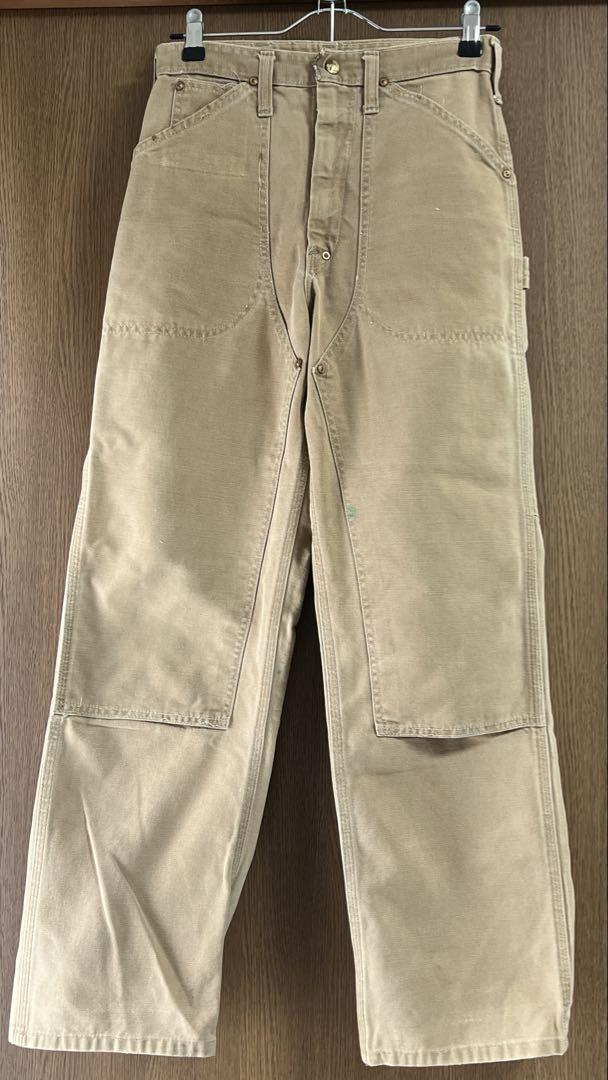 70s Carhartt ダブルニー 42 TALON ジップ 古着