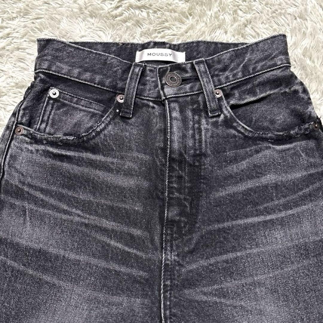 美品✨日本製✨ MOUSSY マウジー MVS BLACK FLARE デニム