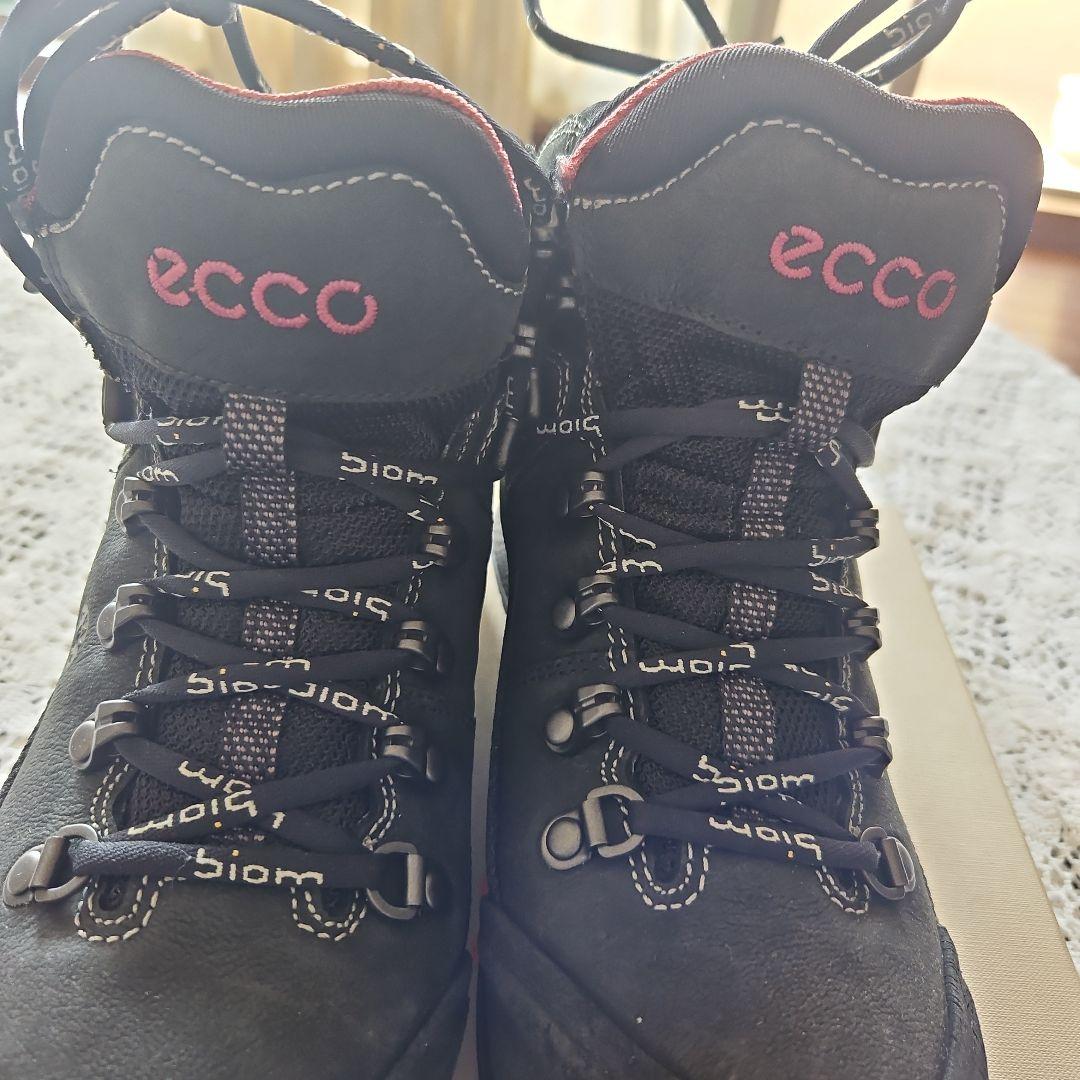 防水登山靴 ブラックecco