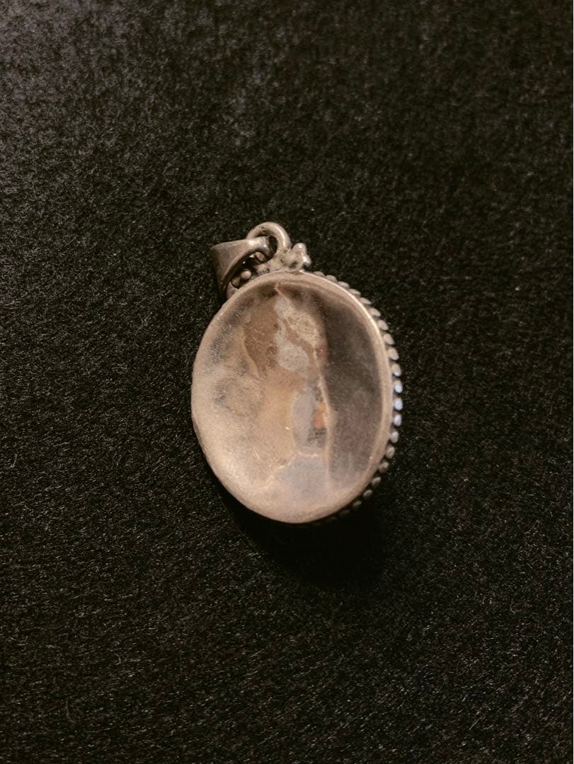 ヴィンテージ シルバー 925 ペンダント トップ ムーンストーン