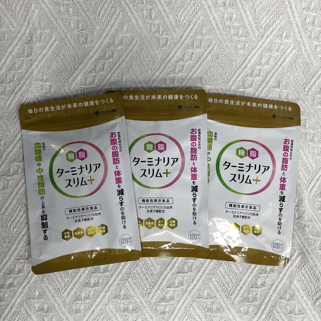 3袋·ターミナリア スリム 120粒 ターミナリア スリム 120粒 3袋セット - 健康用品安価