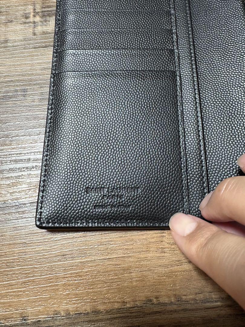 SAINT LAURENT サフィアーノレザー長財布　ブラック