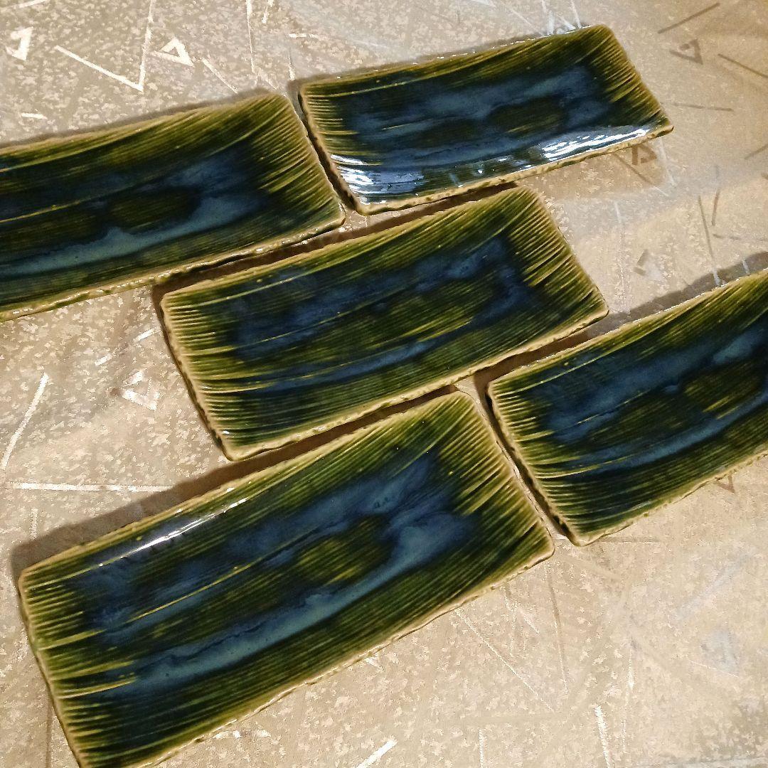 たち吉角皿5枚セット魚皿橘吉長角皿刺身皿和食器