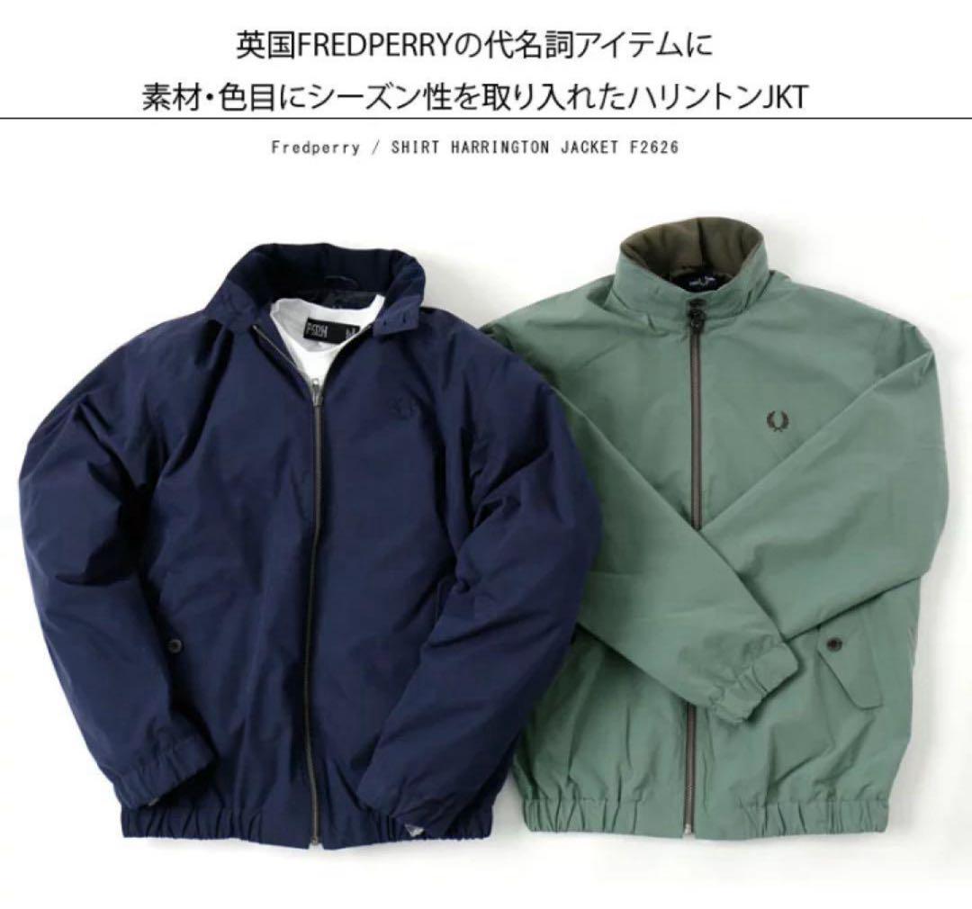 FRED PERRY / フレッドペリー シャツハリントンジャケット　メンズM