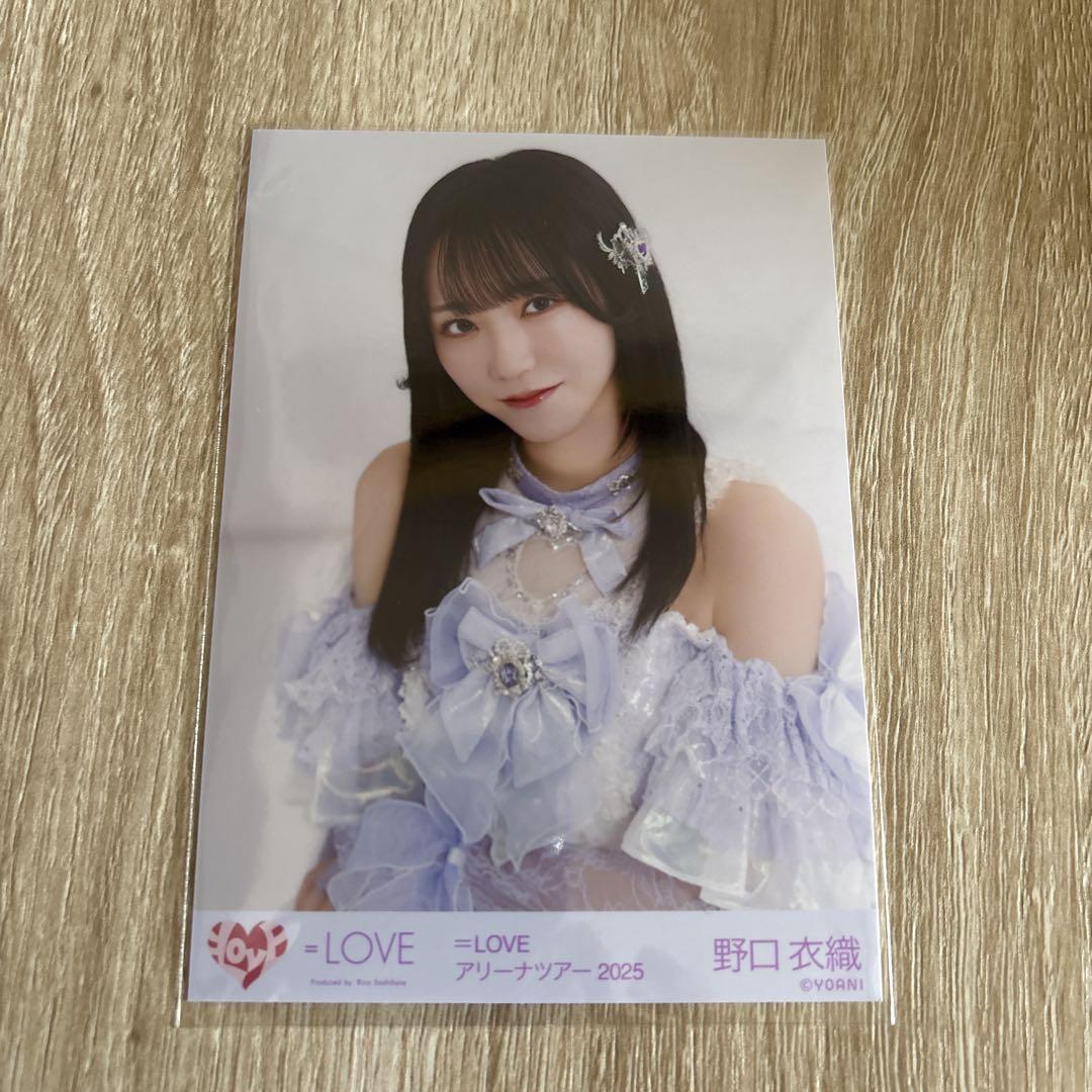 イコラブ 野口衣織 アリーナツアー2025 黒衣装 生写真 直筆 イコラブ 野口衣織 アリーナツアー2025 生写真 魔法少女衣装