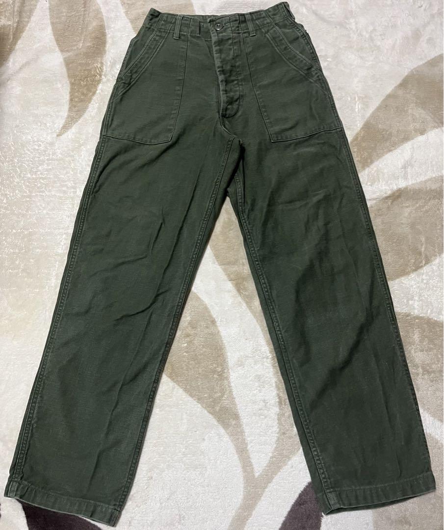 70s USARMY OG107 ベイカーパンツ ヴィンテージ アメカジ 70s US ARMY OG-107 COTTON SATEEN BAKER PANTS Si