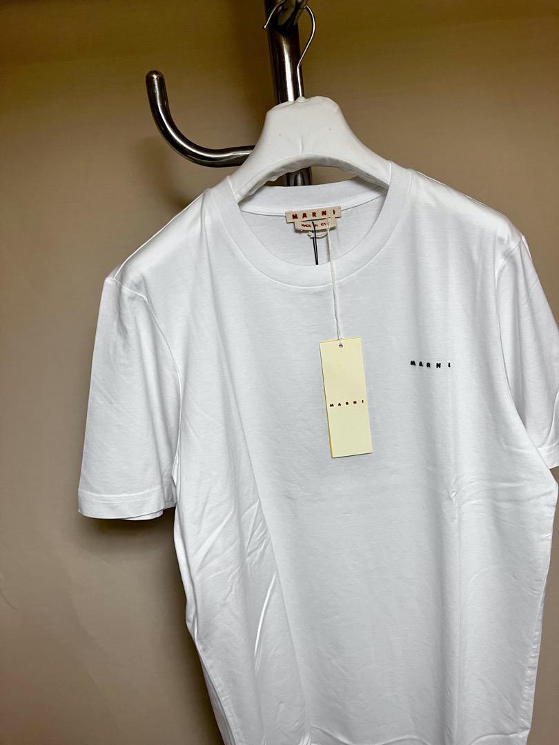 結婚祝い 胸ミニロゴ MARNI 22aw 48 新品 Tシャツ メルカリ - 4001 白黒 トップス