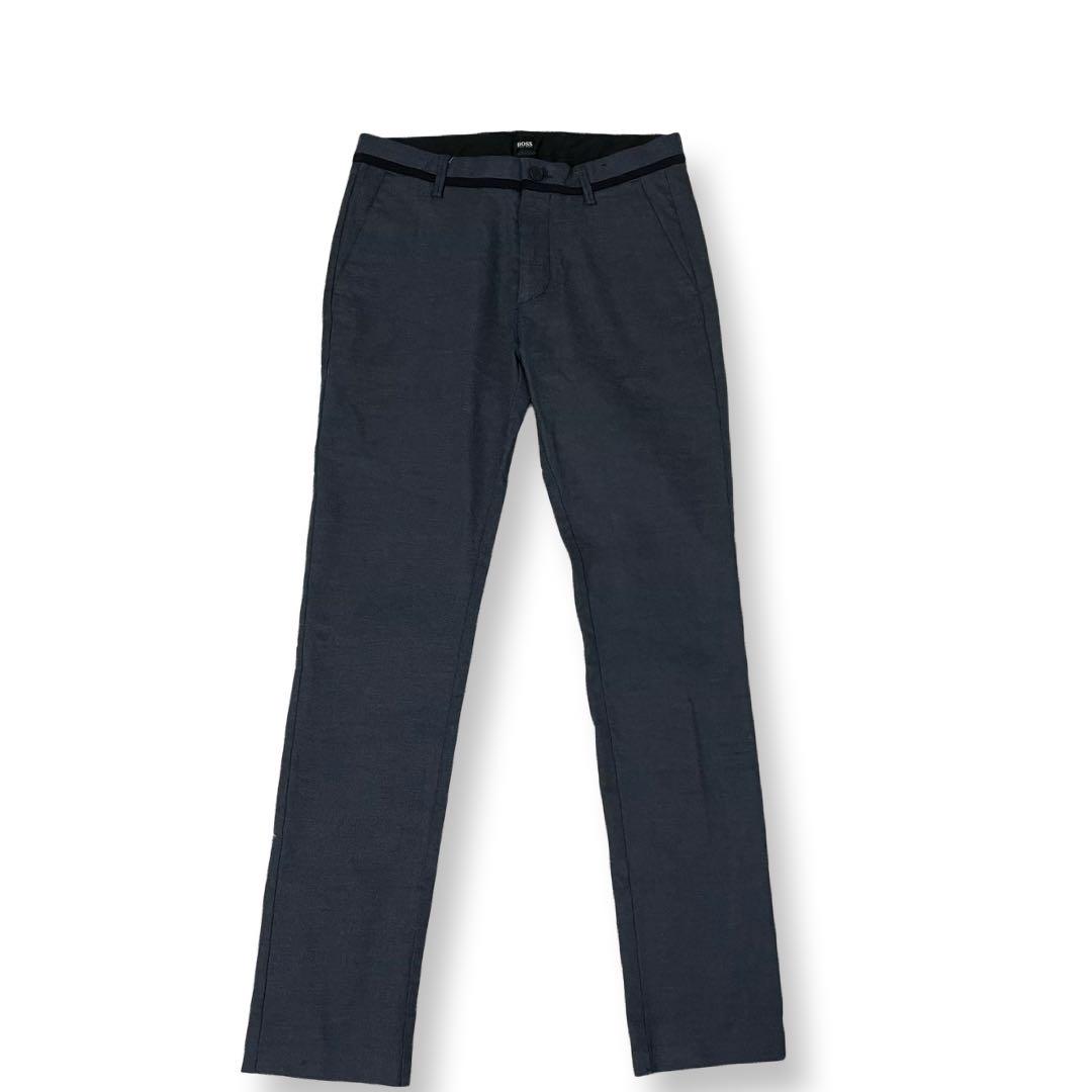 ヒューゴボス　ストレッチパンツ　ストレート HUGO BOSS 44 グレー 5,355円