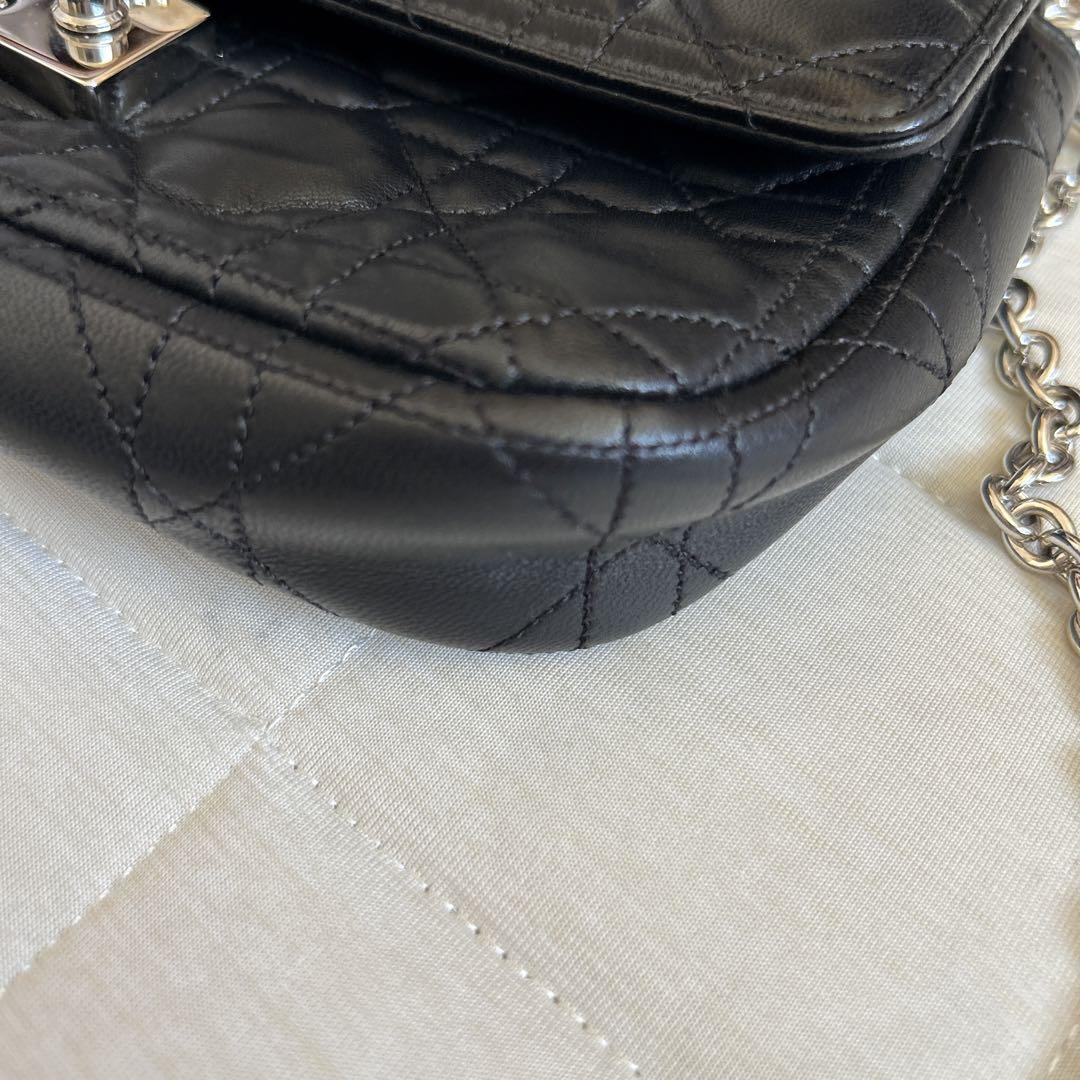 DIOR ガナッシュチェーンウォレットショルダーバッグ　黒
