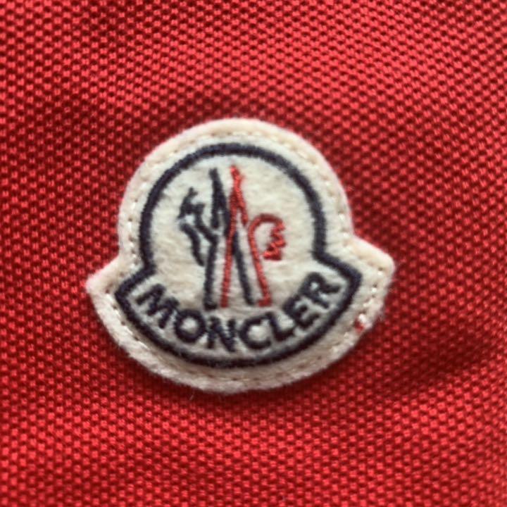 MONCLER Mサイズ レッド C96Rj-m31019007722 モンクレール ポロシャツ 超激安