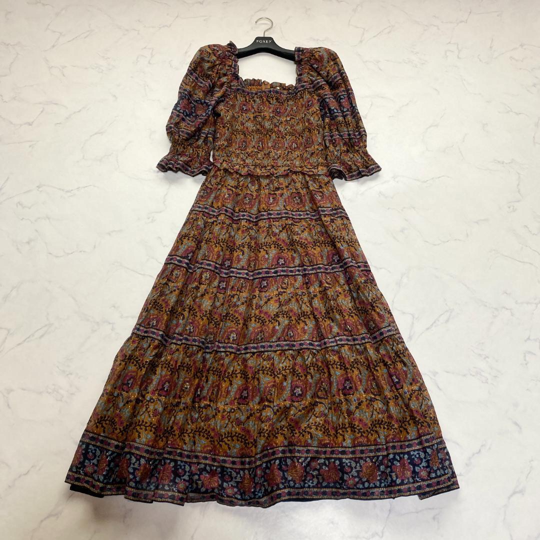 美品✨シーニューヨーク ROSITA BORDER パフスリーブワンピース XS