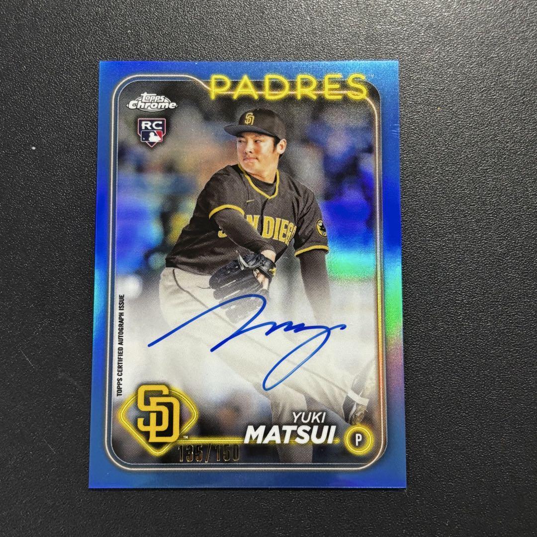 Yuki Matsui RC サインカード（499枚限定 松井裕樹 2024 Topps
