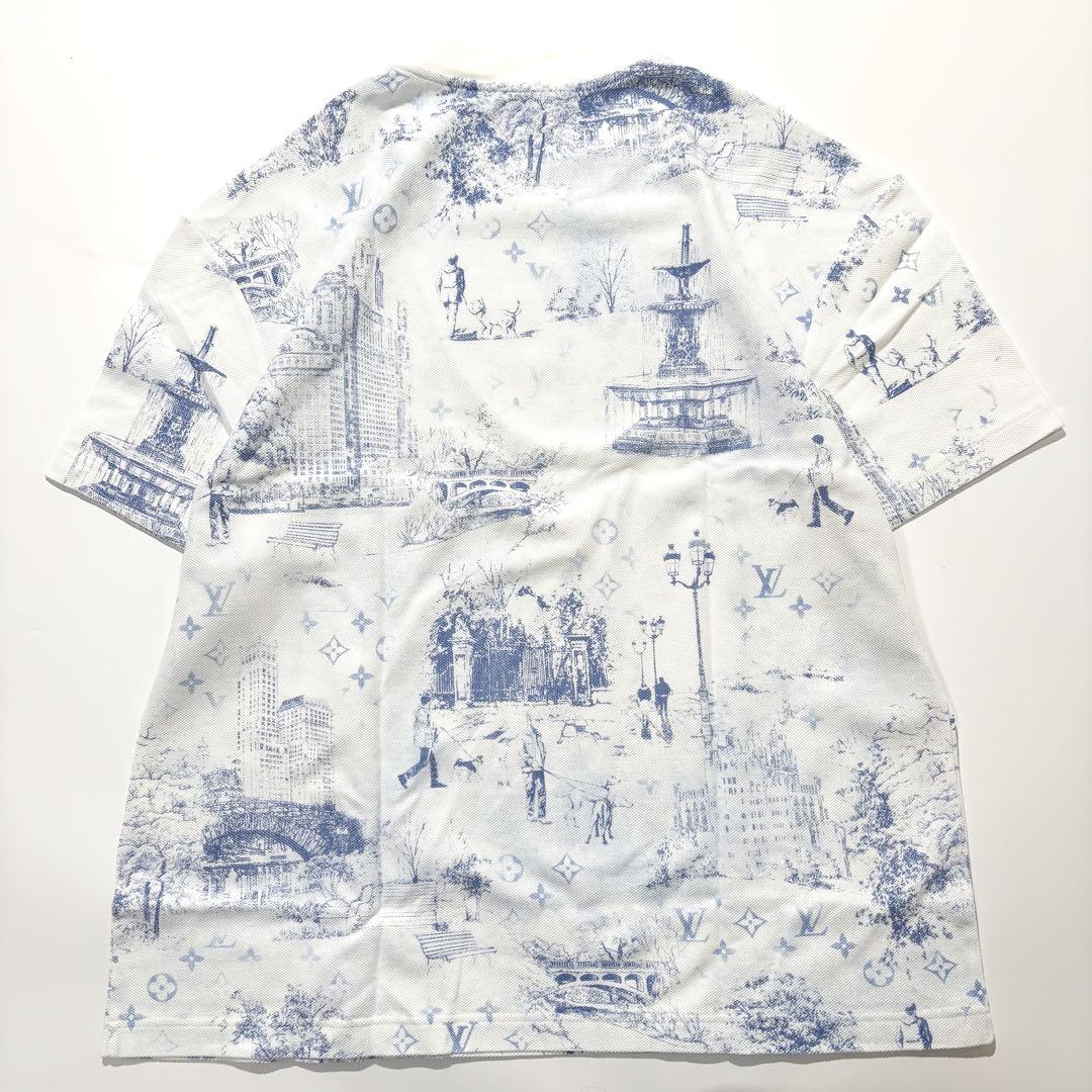 【極美品】LOUIS VUITTON Tシャツ モノグラム コットンピケ 白 L