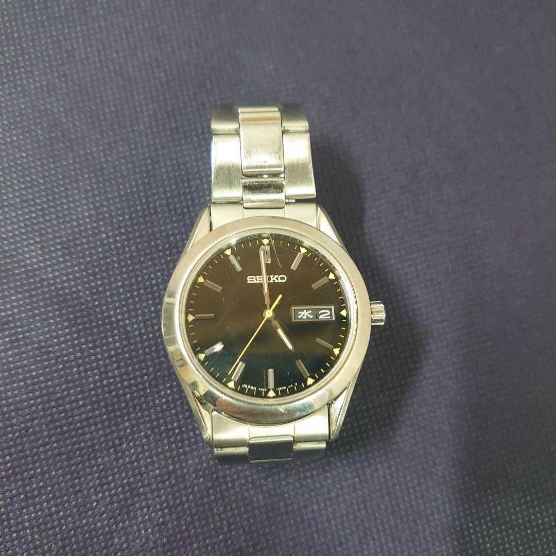 SEIKO 7N43-9080 文字盤ブルー　クオーツ