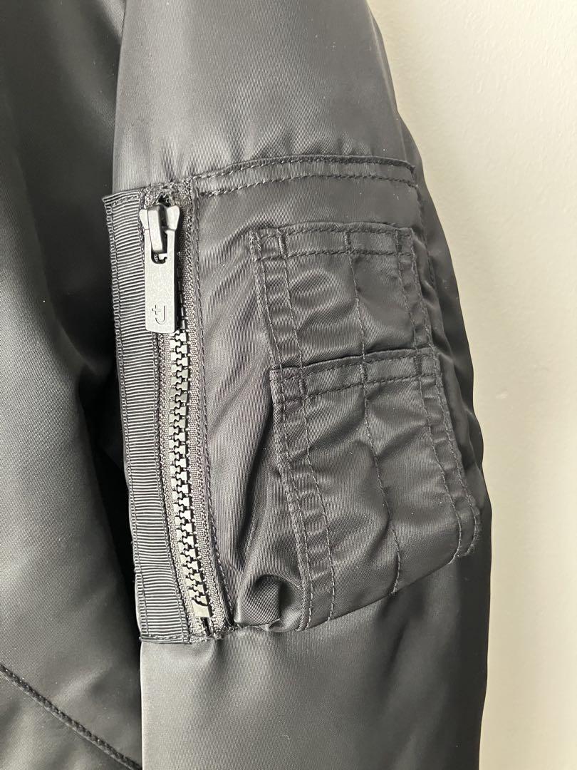 ハイブリッドダウンオーバーサイズMA-1ブルゾン　xs ハイブリッドダウンオーバーサイズMA-1ブルゾン ブラック XS 美品