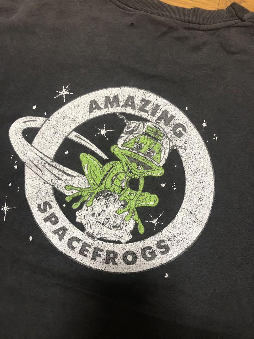 希少 90s AMAZING SPACEFROGS バンドtシャツ バック
