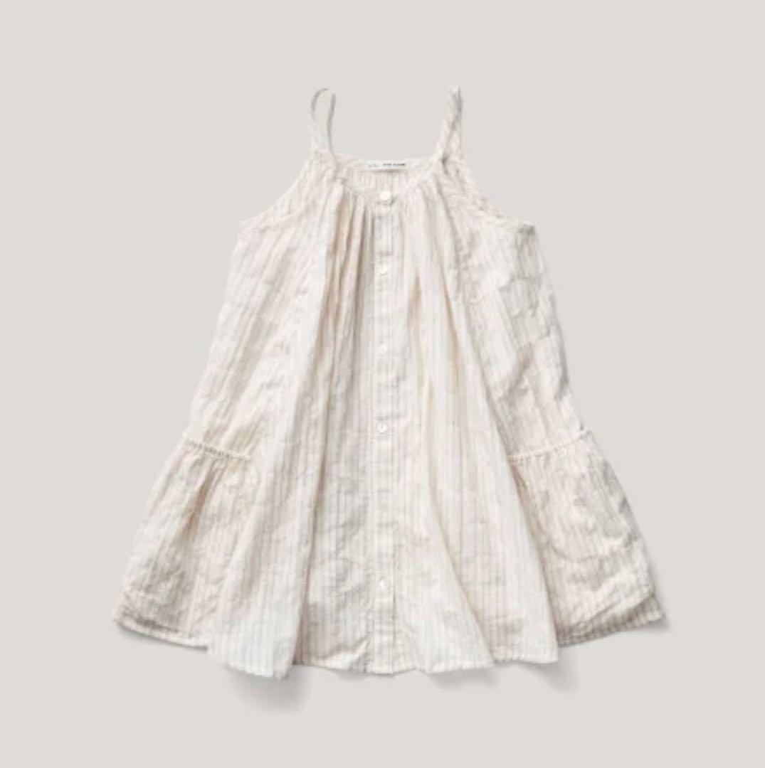 SOOR PLOOM♡Prim Dress / chalk stripe 6Y