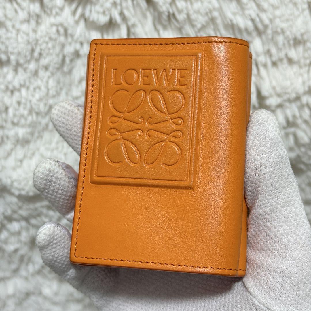 LOEWE 現行品　トライフォールドウォレット 三つ折り財布 極美品】近年モデル完売品 ロエベ 三つ折り財布 トライ