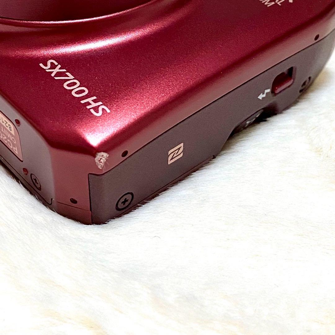 【ケース付き】 Canon PowerShot SX700 HS レッド