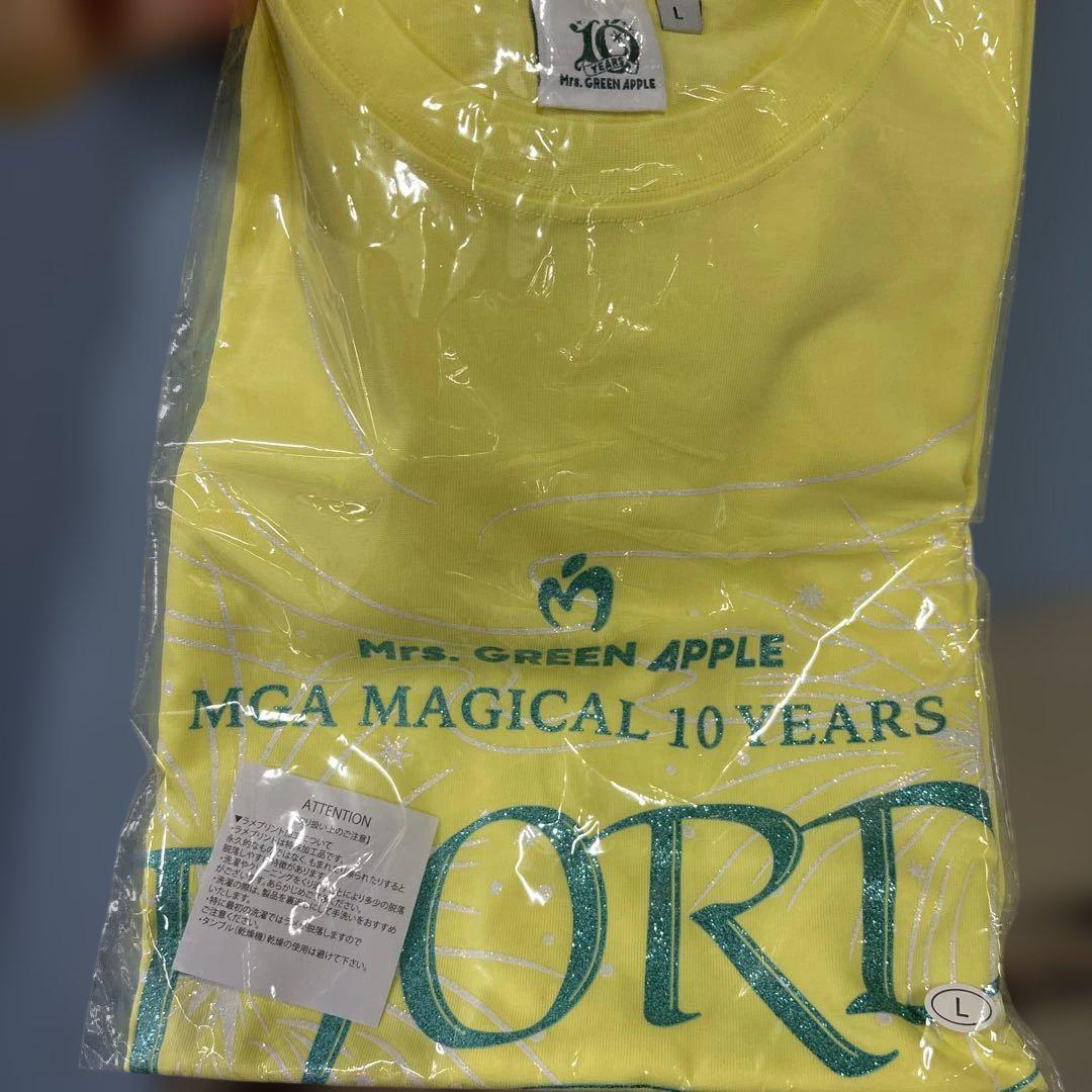Mrs. GREEN APPLE グリッターロゴTシャツL フィヨルドミュージシャン