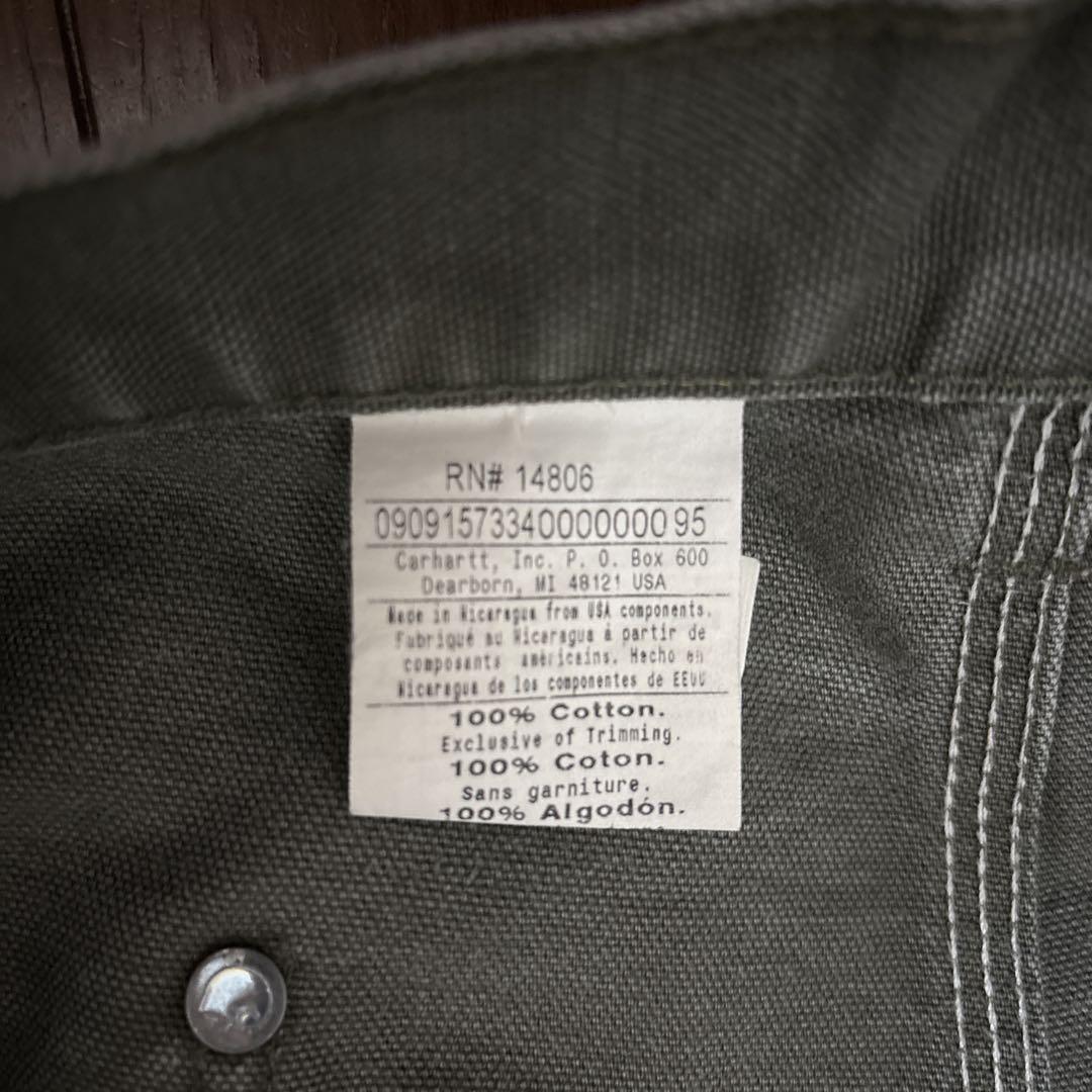00s carhartt ダブルニー ペインターパンツ カーキ グリーン