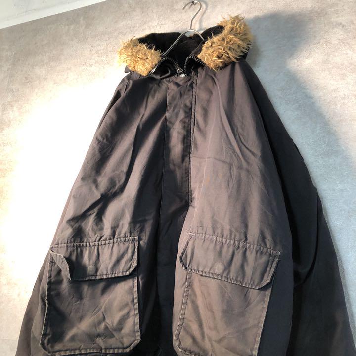 正規店人気 ヴィンテージ 古着 used W8 rOAop-m31028907355 ファー付きフード ビッグ 黒いジャケット 格安SALE