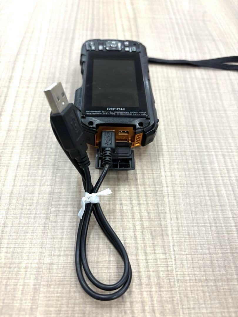 美品✨️ RICOH WG-50 デジタルカメラ オレンジ・ブラック 動作確認済