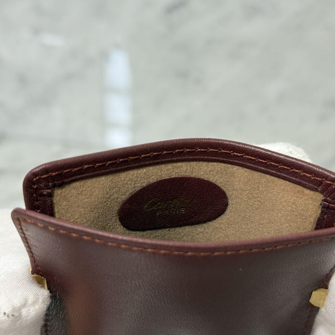 美品 Cartier カルティエ メガネケース 小物入れ 本革 レザー