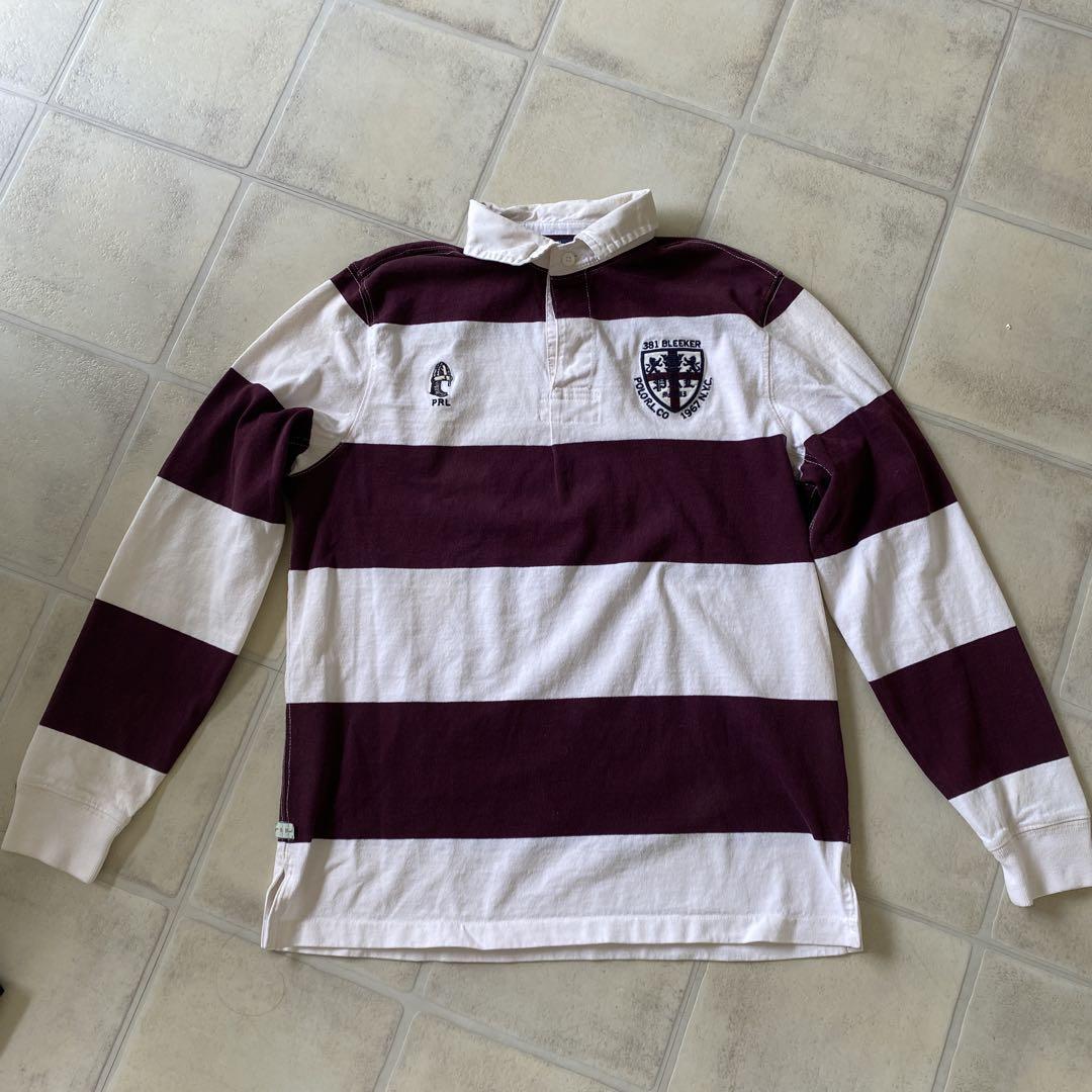 ラルフローレン　ラガーシャツ　L Ralph Lauren ラルフローレン ラガーシャツ USA製 90年代 ワン